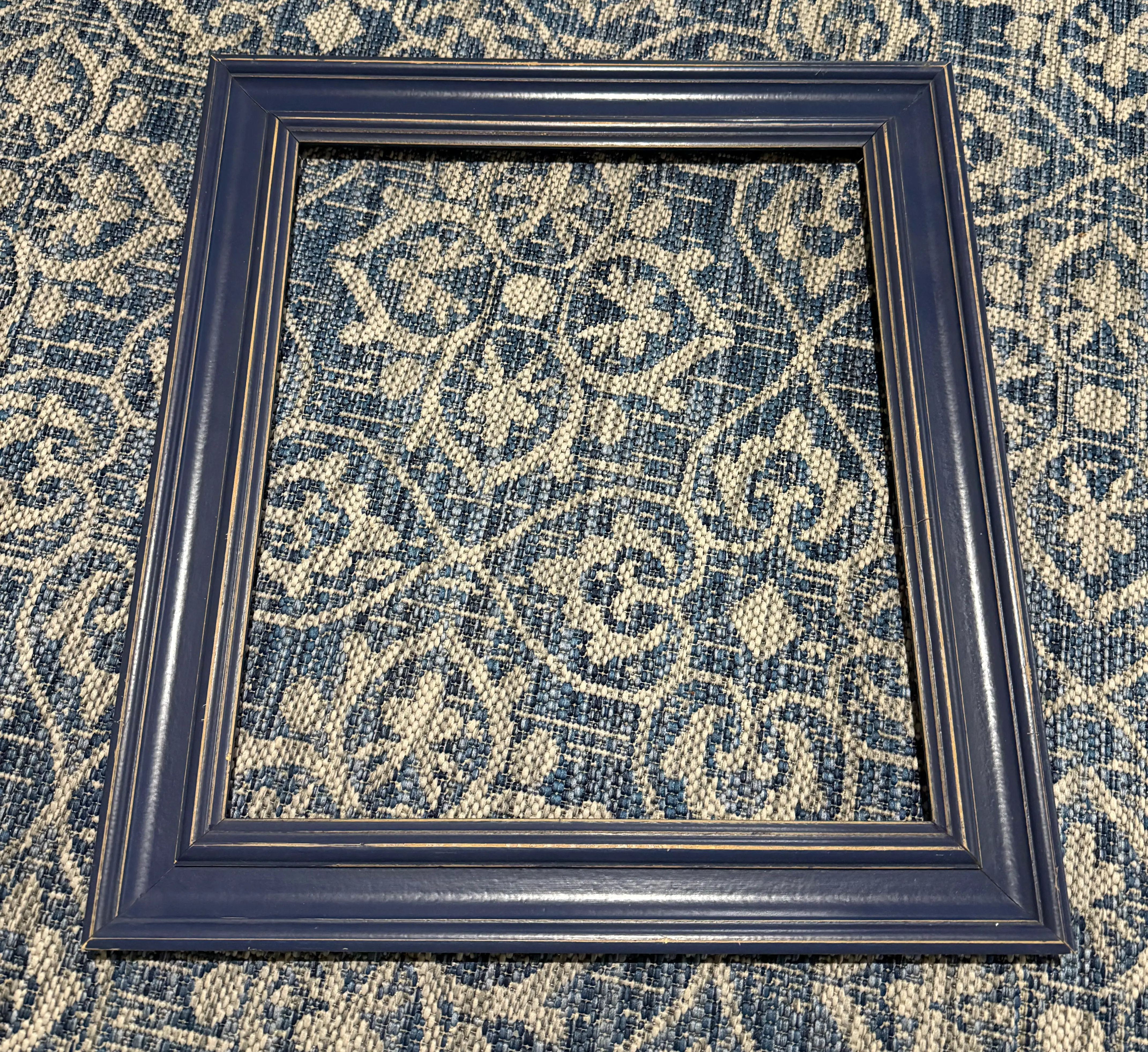 Blue Distressed Frame